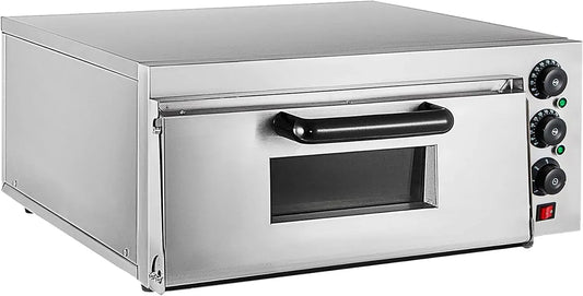 Forno elettrico per pizza Layer/46x40x27cm, 3000 W, portatile, grill, argento, CE/FCC/CCC/PSE
