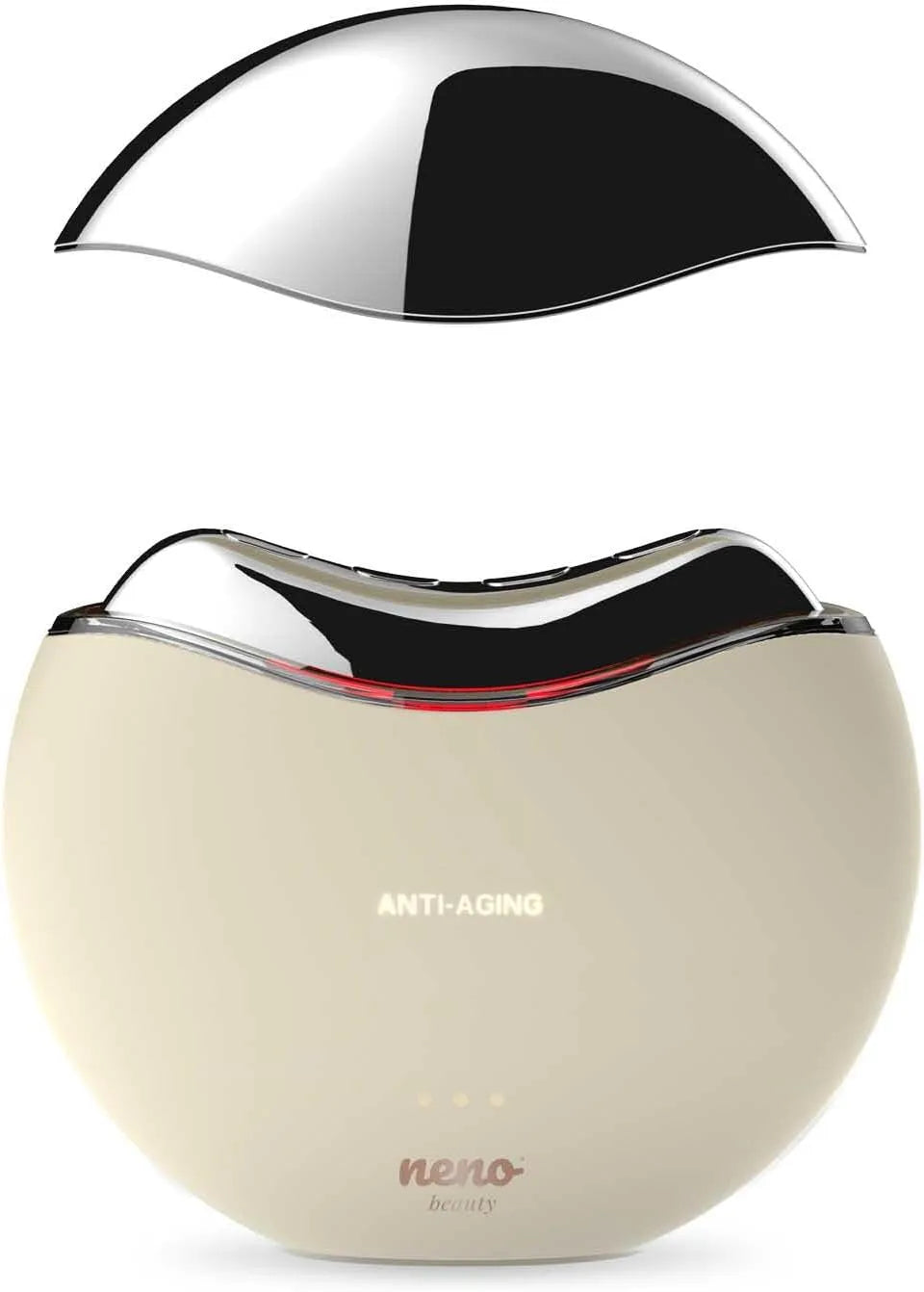 Massaggiatore, rosso, LED, Neno Beauty Auri Massaggiatore Viso EMS RF LED Rossa Collo Anti-Age