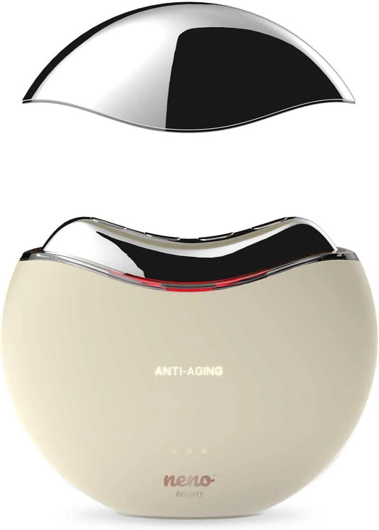 Massaggiatore, rosso, LED, Neno Beauty Auri Massaggiatore Viso EMS RF LED Rossa Collo Anti-Age