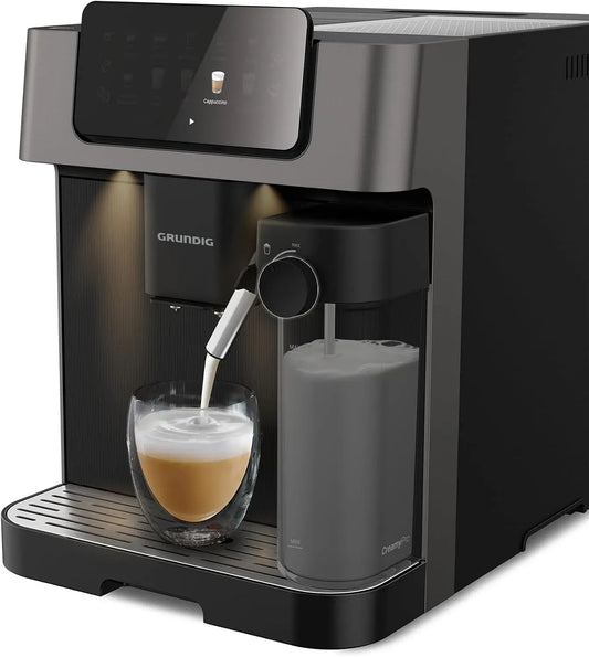 Grundig KVA 7230 Macchina da caffè, 1350 W, nero, pressione pompa 19 bar, 13 gradi di macinazione, 10 specialità di caffè