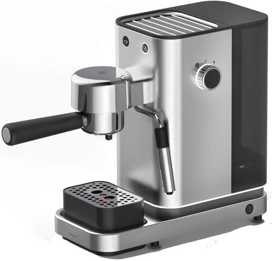 WMF Macchina per caff, macchina da caffè elettrica, 1400 W, 15 bar, 2 tazze, acciaio inox, per caffè espresso