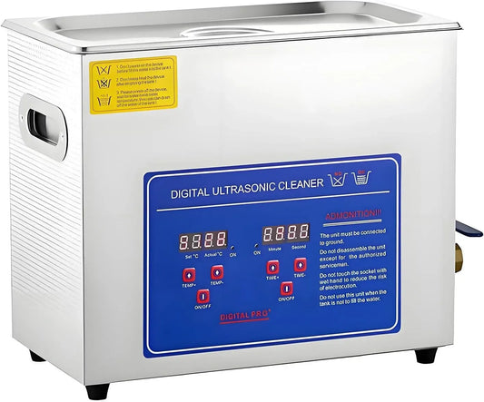 riscaldatore, Pulitore, vasca per pulizia a ultrasuoni, 4.5 L, timer, industriale, professionale, funzione riscaldante, per orologi
