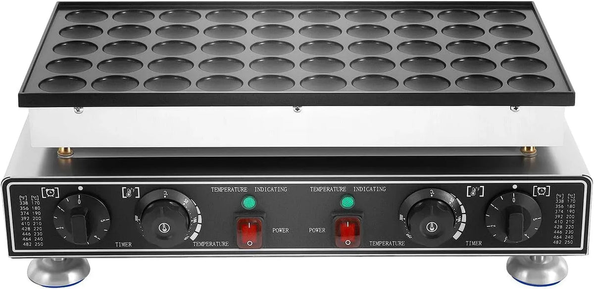 macchina per pancake, Macchina per muffin, macchina per mini pancake, 1800 W, 50 a 300 °C, rivestimento antiaderente