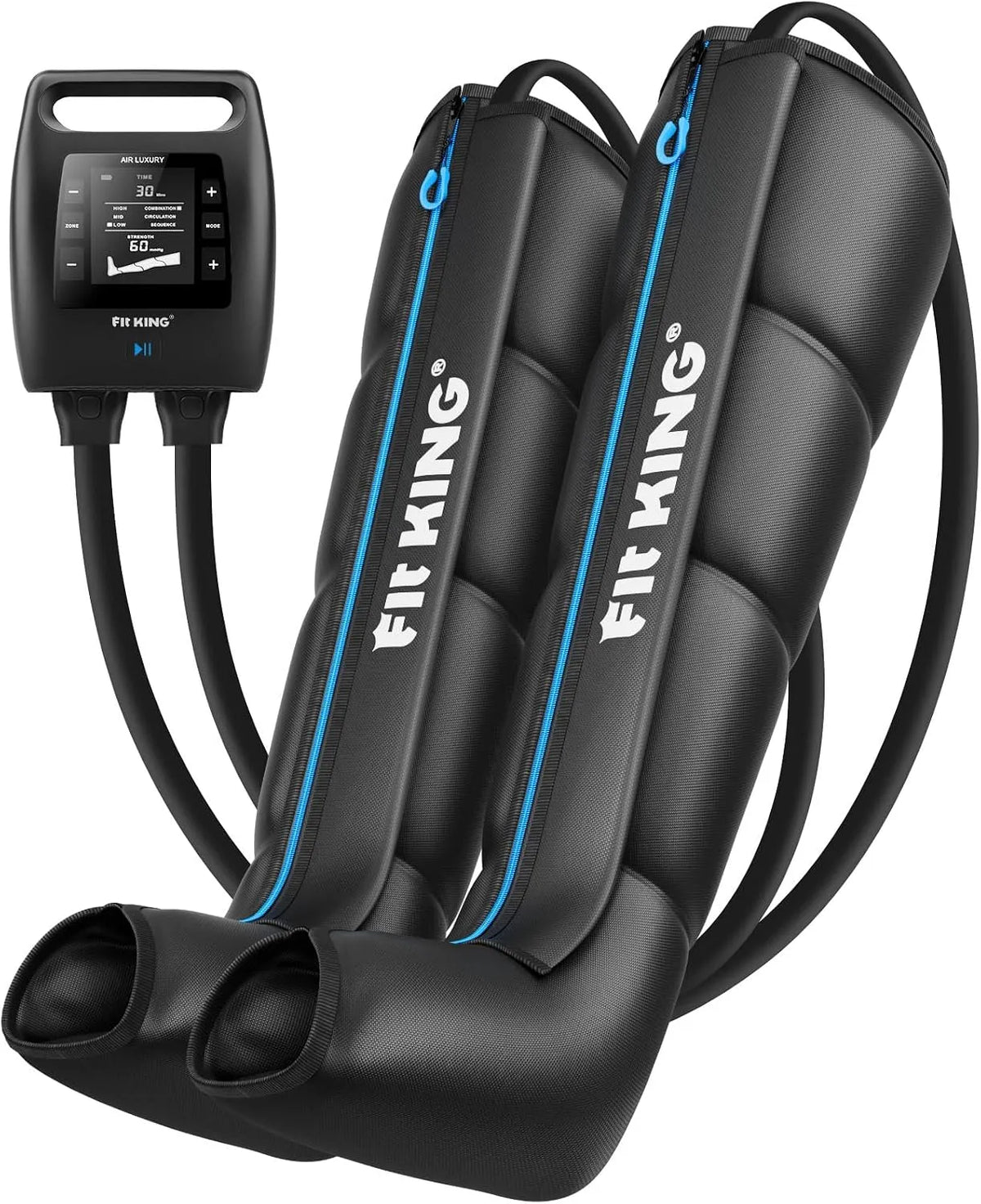 Massaggiatore, 4 fuochi, portatile, senza fili, per Gambe con Controllo 4 Zone, FIT KING