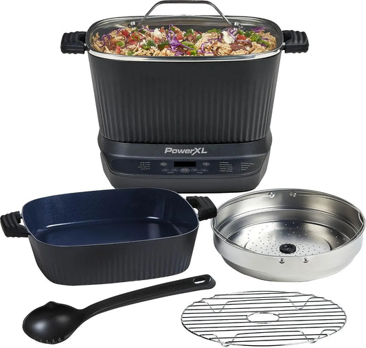 Accessorio per elettrodomestico, STIRMAX, Multicooker digitale da 7,5 quarti, preset programmabili 9 in 1 per saltare, DELUXE