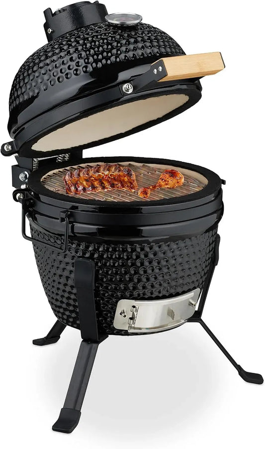 Termometro, Barbecue, Griglia, 26 cm, esterno, nero
