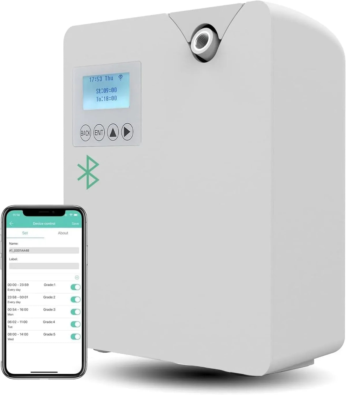 Diffusore, 300 Ml, professionale, per Casa, Bewinner Smart Air Machine con Tecnologia di Nebulizzazione