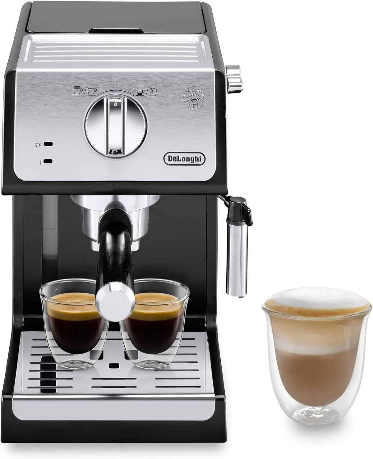 De'Longhi ECP33.21 Macchina da caffè, nero, caffettiera elettrica, Macchina da Caffè Espresso Manuale e Cappuccino
