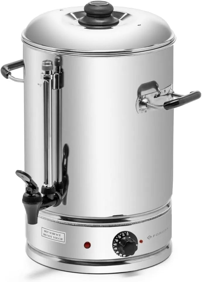 Bollitore elettrico, 15 L, 2500 W, professionale, ristorazione, acciaio inox, Erogatore di Acqua Calda 15 Litri