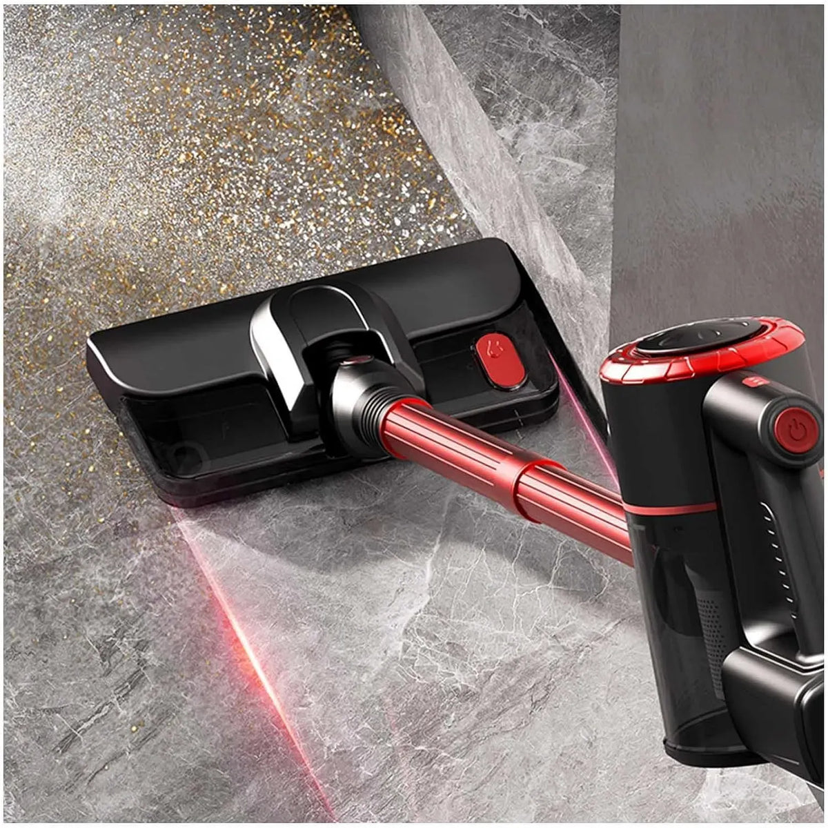 Aspirapolvere 18KPa/120W/35Mins, 120 W, rosso, Lava E Aspira Pavimenti 5 in 1