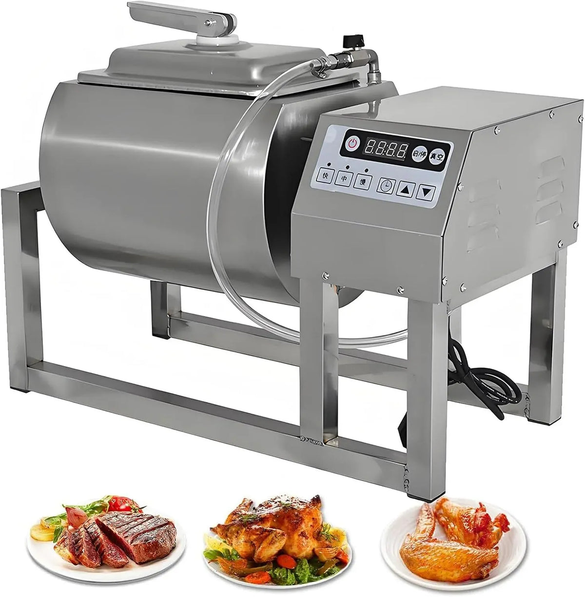 macchina per marinatura, 3 velocità, professionale, acciaio inox, per marinatura a 3 velocità in acciaio inox per carne