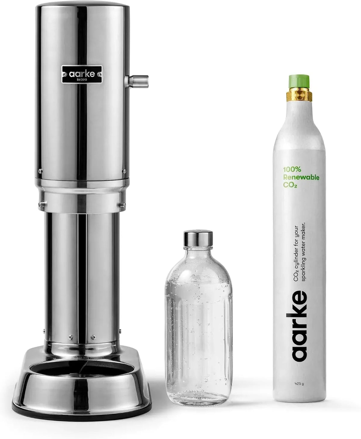 CO2 bottiglia, 60 L, acciaio inox, vetro, Pro