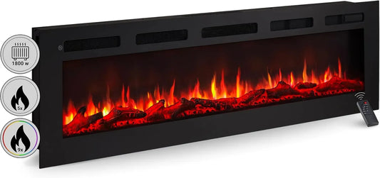 camino elettrico Leif 60', caminetto elettrico, 60 pollici
