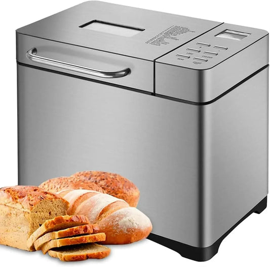 Macchina per il pane, panificatrice, timer, professionale, acciaio inox, capacità di 1 Libbre, 3 Dimensioni di Pane