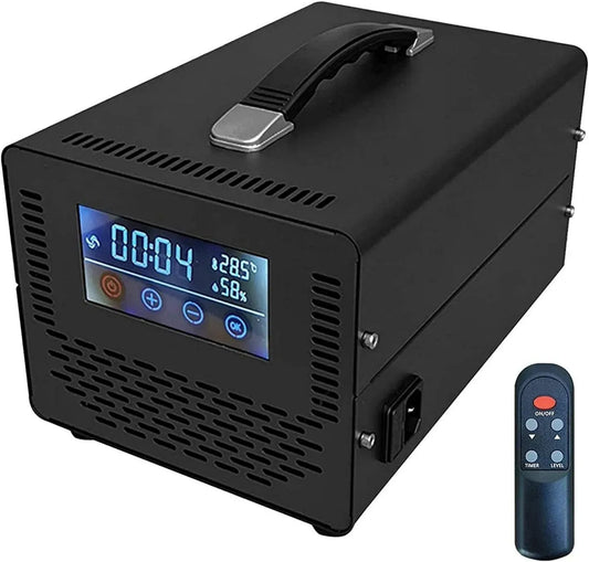Black-30000mg/h Generatore, generatore di ozono e purificatore, touch, timer, nero, per Casa, RDJSHOP