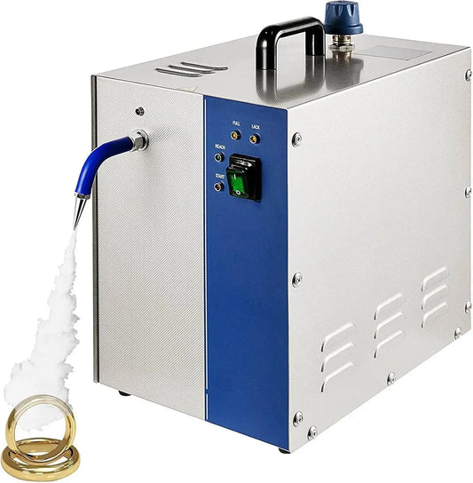 Pulitore a vapore, 4 L, professionale, acciaio inox, argento