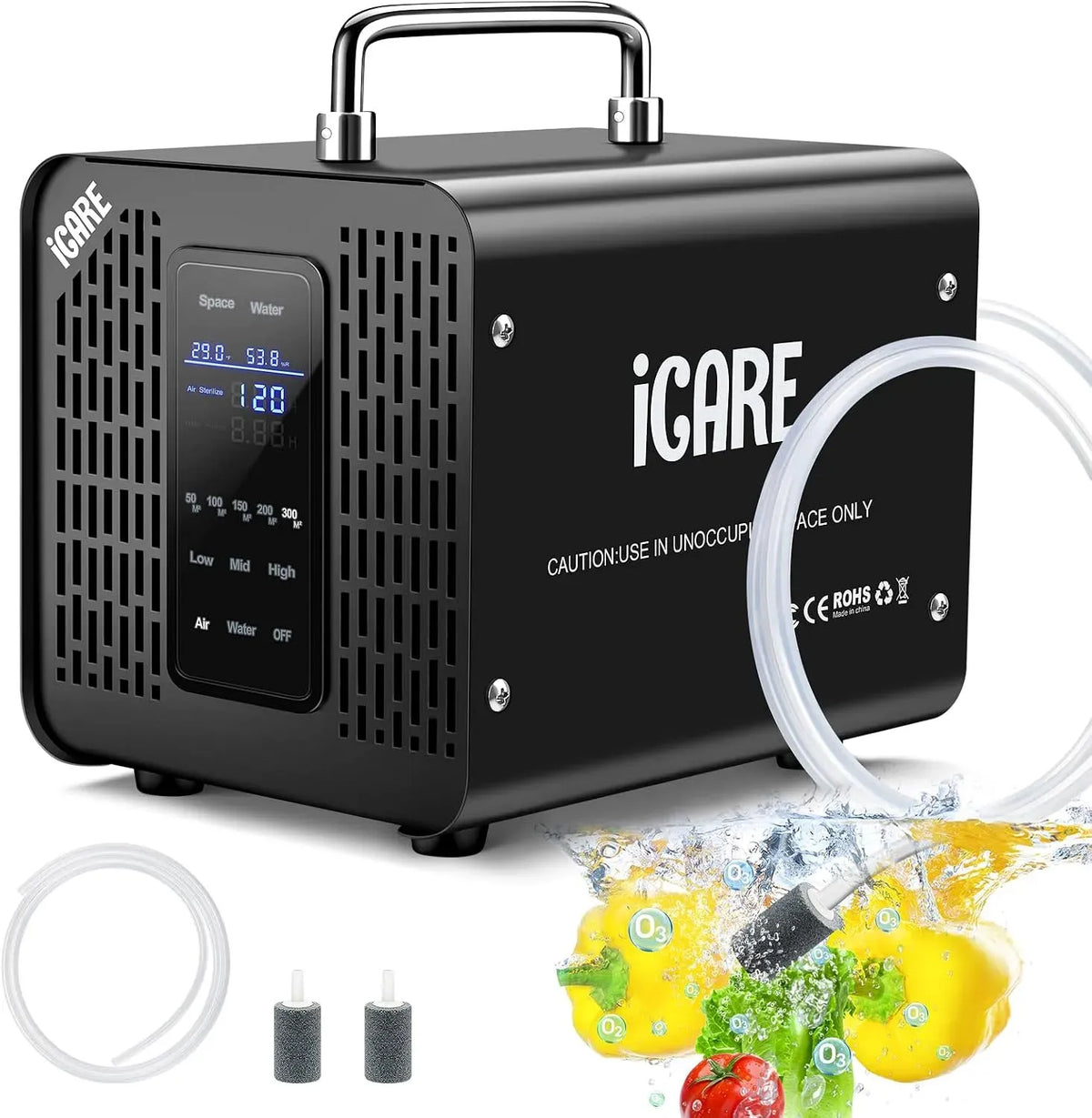 60000mg/h Generatore, generatore di ozono e purificatore, per Acqua e Aria 60000mg/h Macchina Ozono