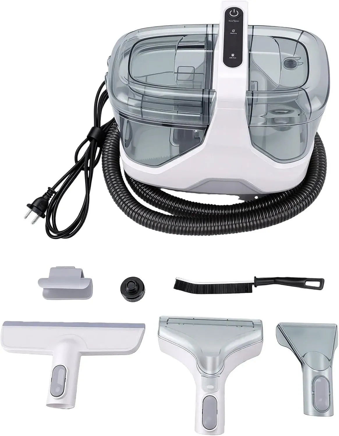 Macchina per la, lavatrice per tappeti e tessuti, 600 W, 16Kpa, portatile, per la Pulizia dei Punti da 600 W 16Kpa con Spray Scrub