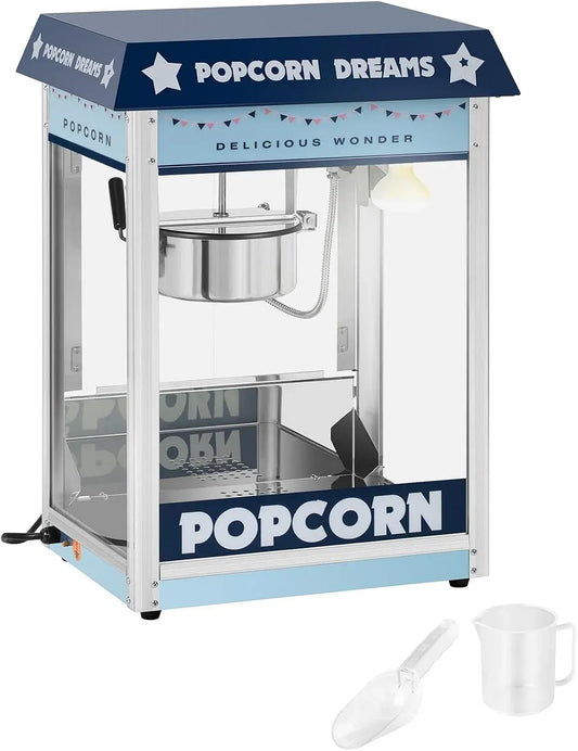 Macchina Per Pop, 1.500 W, 5 kg, professionale, ristorazione, blu, per Pop Corn Professionale