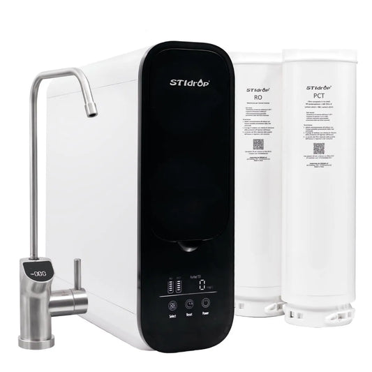 600GDP Drop Sistema osmosi inversa Pure 2000 Plus Direct da dotato di Miscelatore Smart e doppio display TDS