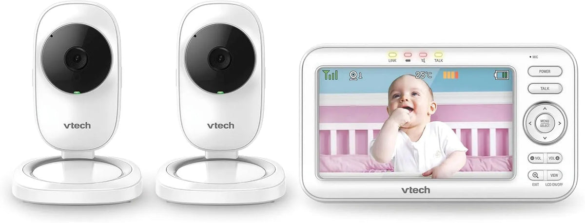Monitor, VTech LM808-2W, 2 zone di temperatura, conversazione audio a 2 vie, 300 m di distanza