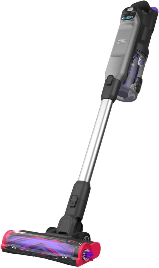 Black+Decker BHFEA640WP-GB Aspirapolvere, nero, autonomia di 45 minuti, barra battente anti-groviglio, 21,6 V