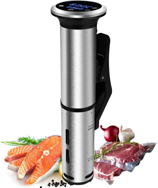 IPX7 impermeabile, Fornello Sous Vide, Circolatore ad immersione da 1200 W, controllo accurato della temperatura, funzionamento ultra silenzioso