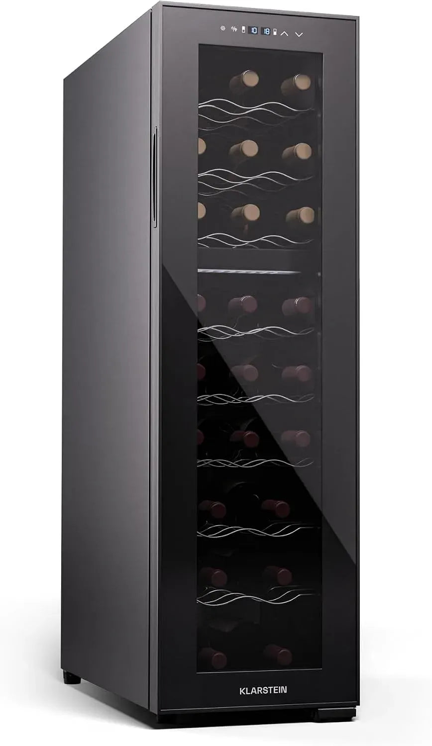Klarstein Cantinetta vino, 24 bottiglie, 2 zone di temperatura, nero