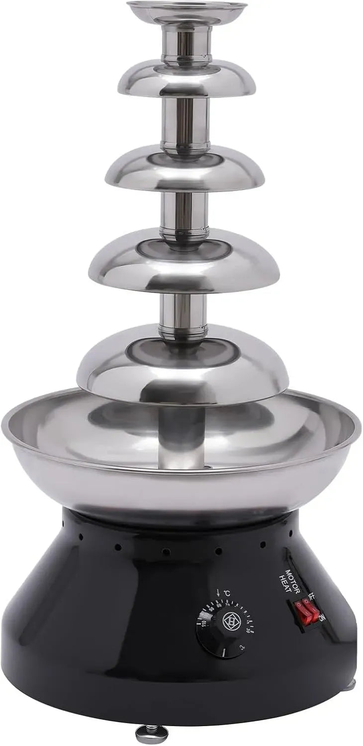 fonduta, 3,2 kg, acciaio inox, 5 ripiani, per fonduta di cioccolata calda