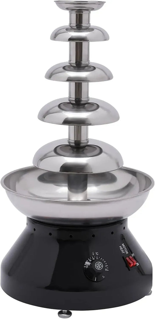 fonduta, 3,2 kg, acciaio inox, 5 ripiani, per fonduta di cioccolata calda