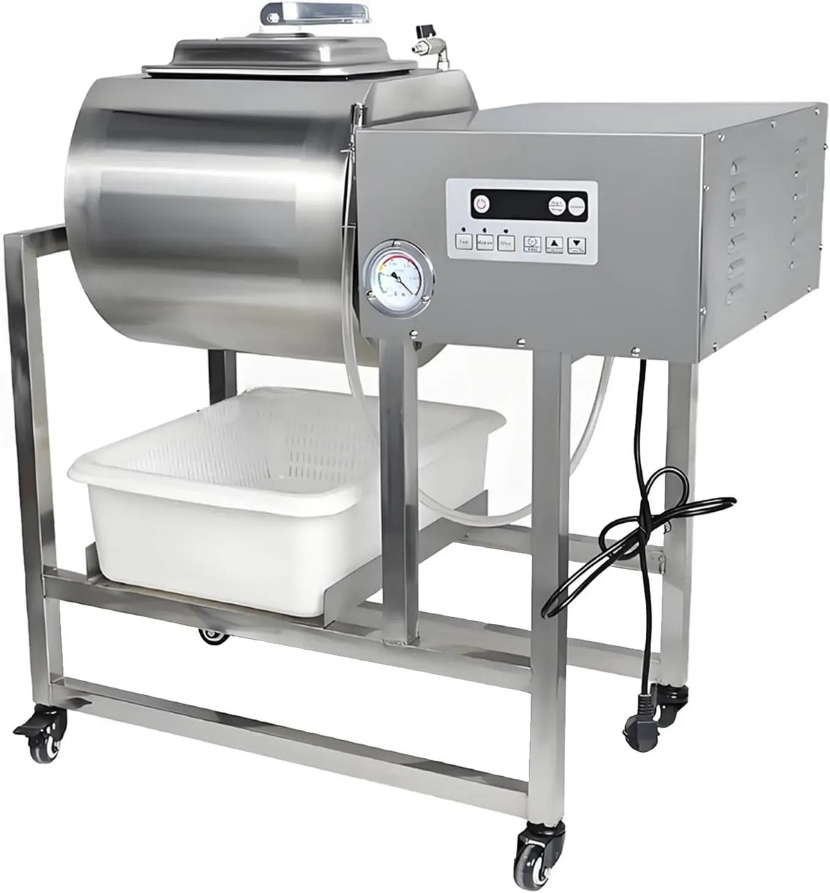45L/90LB-Vacuum carne secca, stagionatura rapida per manzo, Tumbler per carne commerciale da 45 l, 90 libbre, marinatore sottovuoto in acciaio