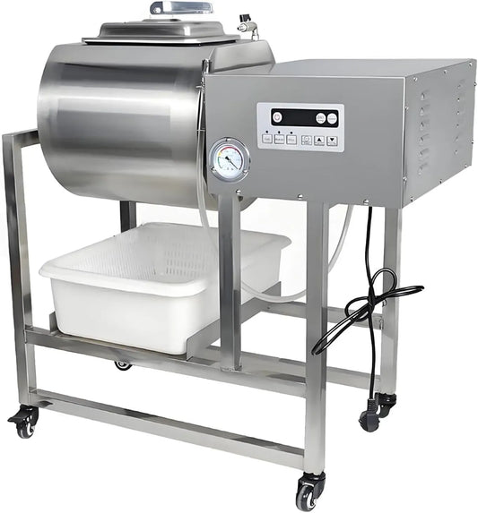 45L/90LB-Vacuum carne secca, stagionatura rapida per manzo, Tumbler per carne commerciale da 45 l, 90 libbre, marinatore sottovuoto in acciaio