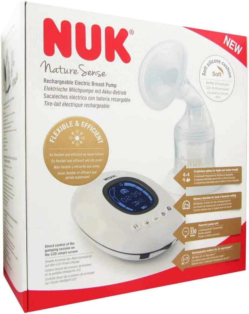 Tiralatte, pompa per latte materno, tiralatte elettrico, Nuk 10252130 Tiralatte Elettrico Nature Sense