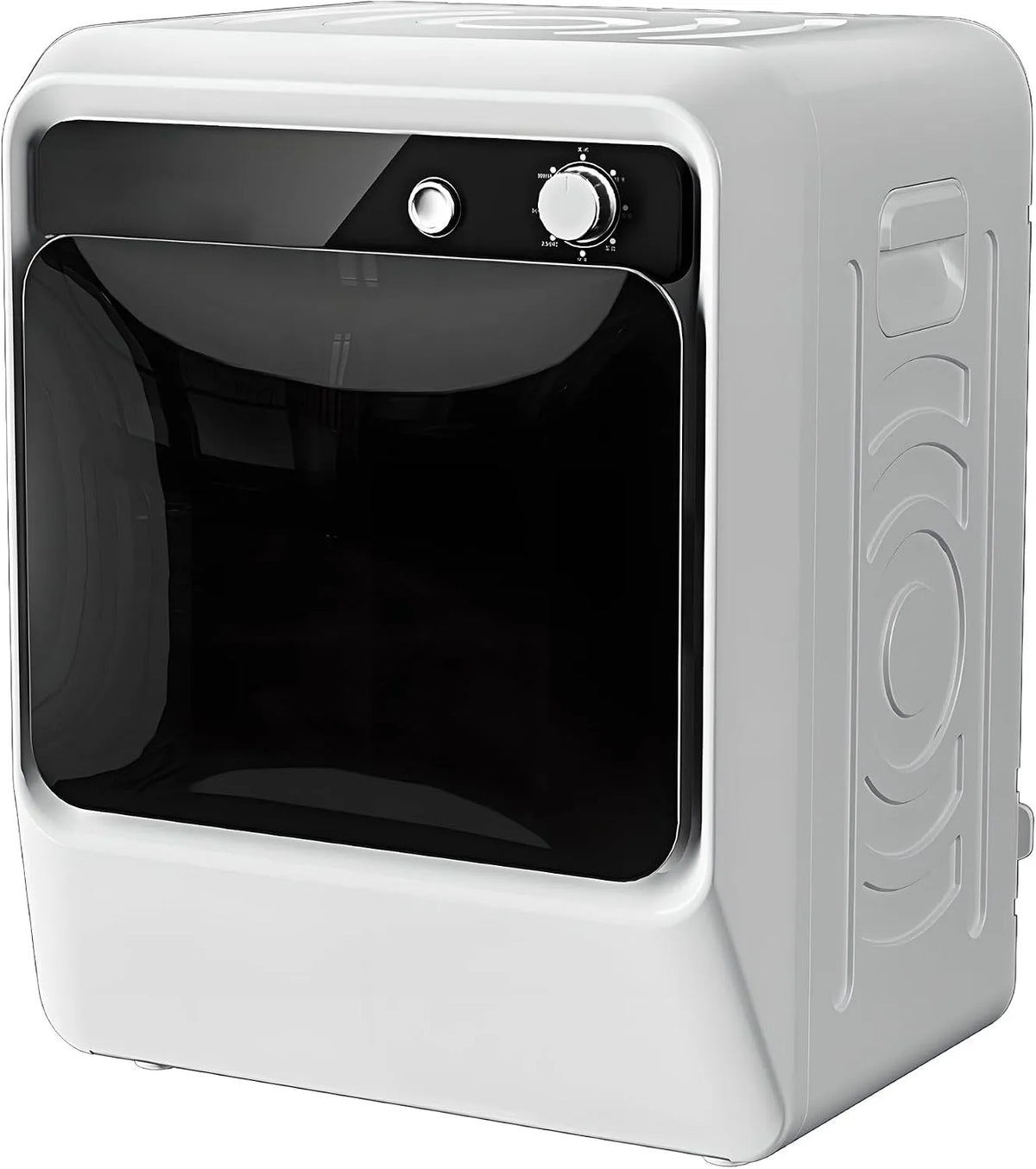 Asciugatrice, 1000 W, portatile, touch, display LCD, acciaio inox, pannello LCD Smart Touch per appartamenti e camper
