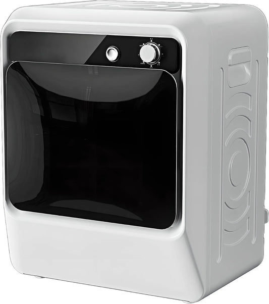 Asciugatrice, 1000 W, portatile, touch, display LCD, acciaio inox, pannello LCD Smart Touch per appartamenti e camper