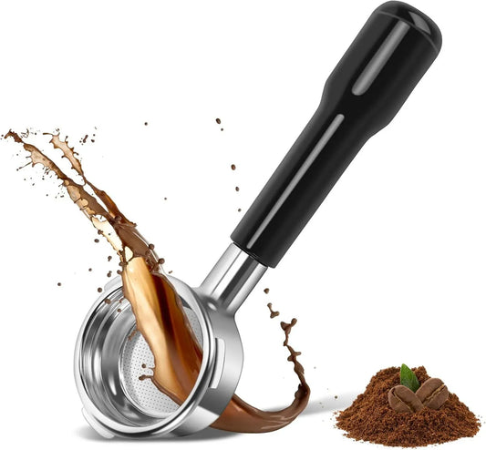 Portafiltro, 58 mm, professionale, nero, per la maggior parte delle macchine da caffè