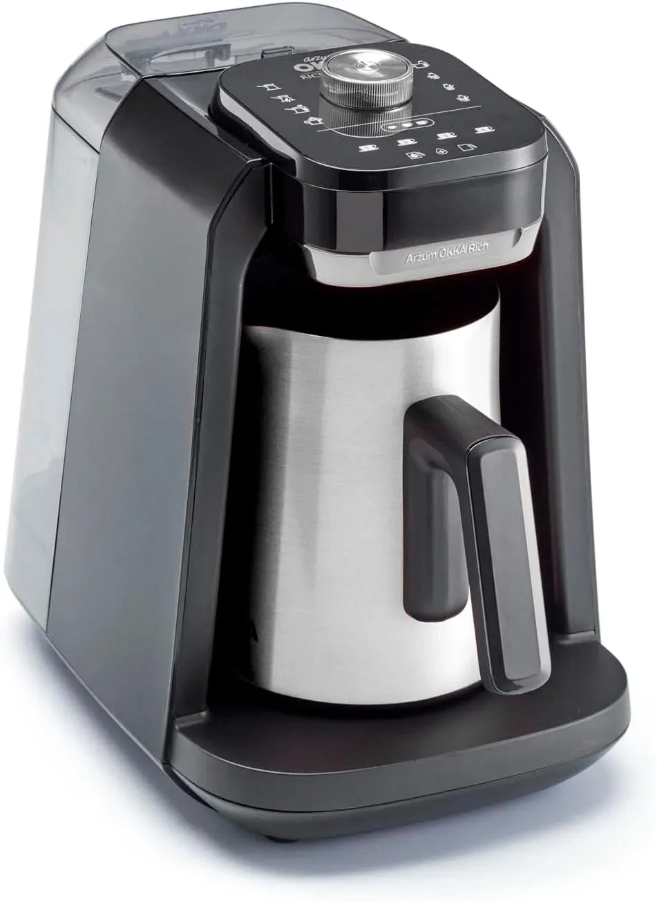 Macchina da caffè, Arzum OK0038, caffettiera elettrica, Okka Rich Pro Plus Macchina da caffè turco Chrome
