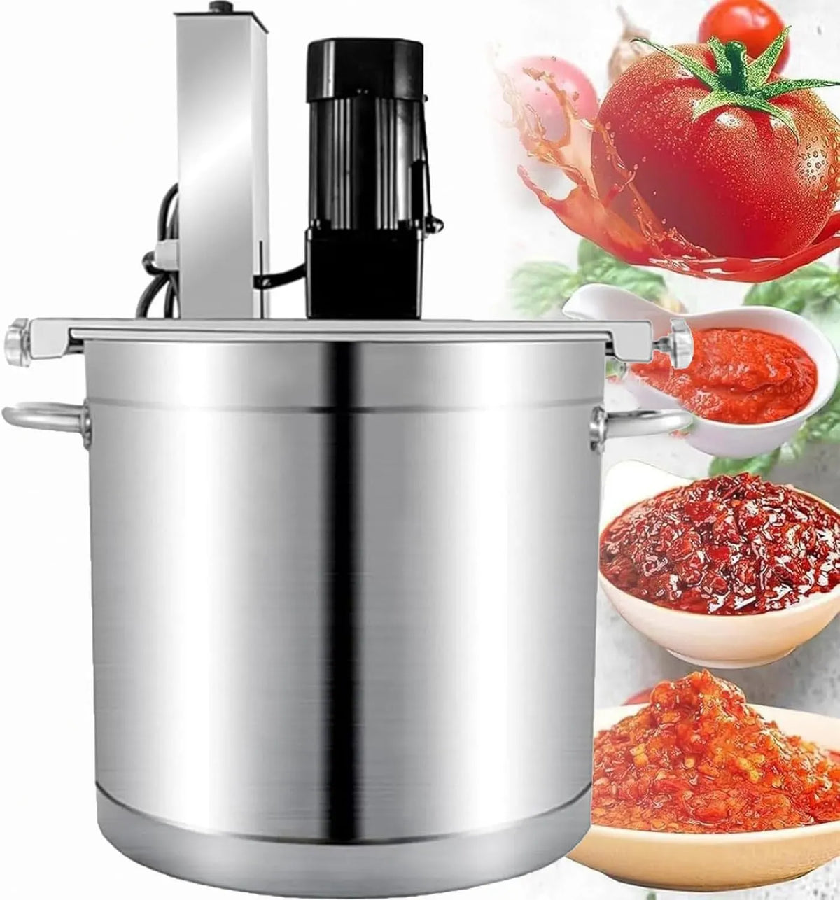 Pentola e padella, 20 L, acciaio inox, Macchina Miscelatrice Automatica in Acciaio Inossidabile, velocità di Mescolamento Regolabile 20L