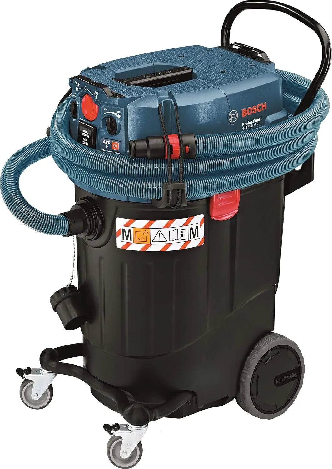 Bosch GAS 55 06019C33W0 Professional 06019C33W0, Blu, Aspiratore secco/umido professionale GAS 55 M AFC, 1380 W, blau