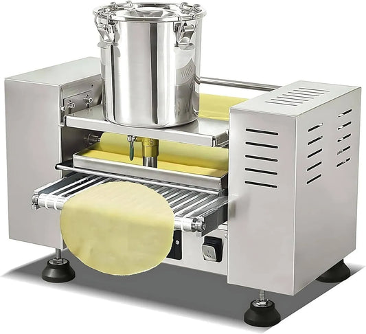 6in Macchina, 0 a 200 °C, 1,2 Mm, professionale, 350 Pezzi, per Crêpes/Millefoglie