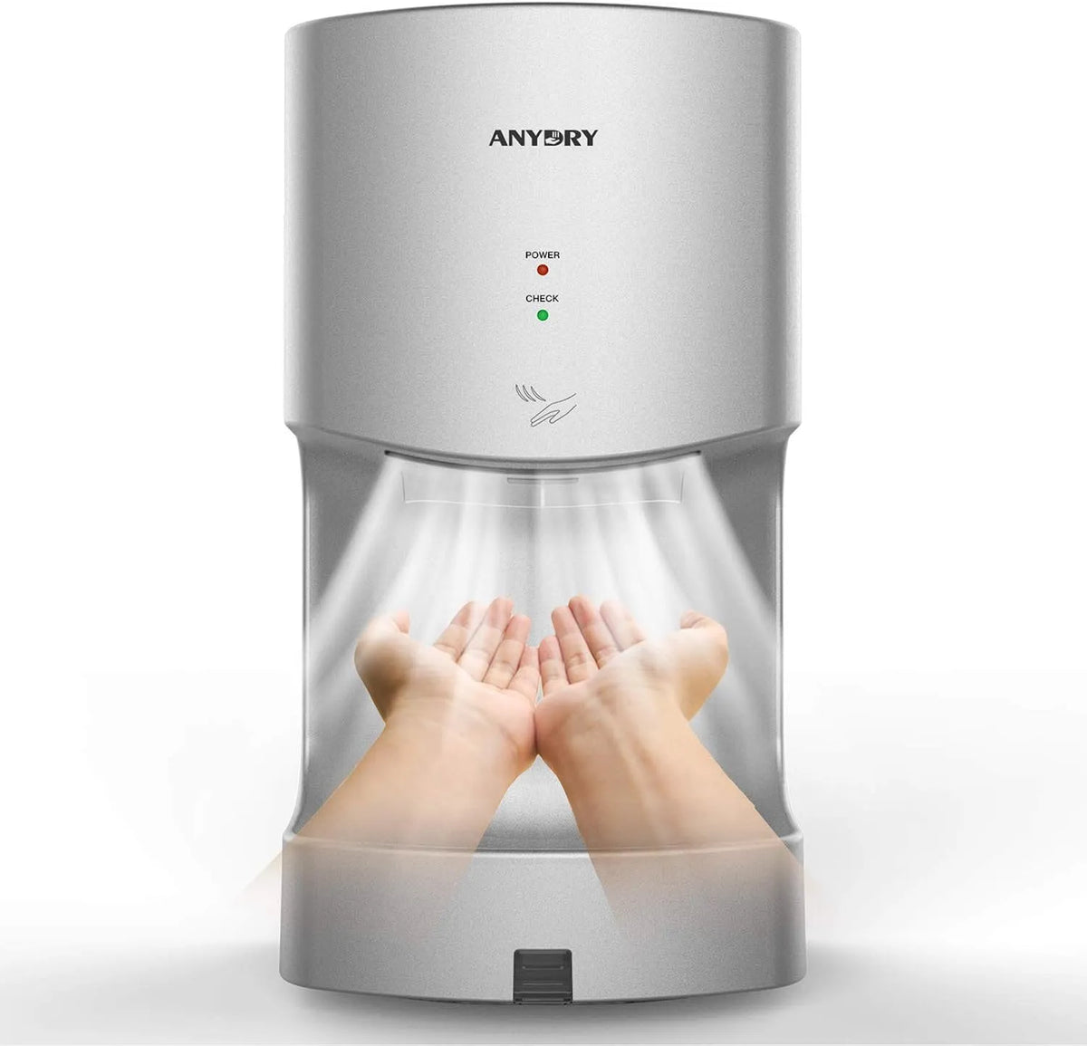 2630T 1400-1650W. a Parete, vaschetta raccogli Gocce, per Automatico Asciugamani Elettrico da Bagno, 2630T Professionale Asciugamani ad Aria, ABS