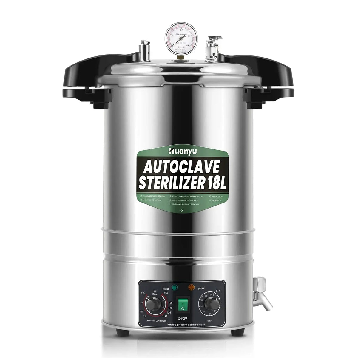 Sterilizzatore, sterilizzatore elettrico, 18 L, vapore
