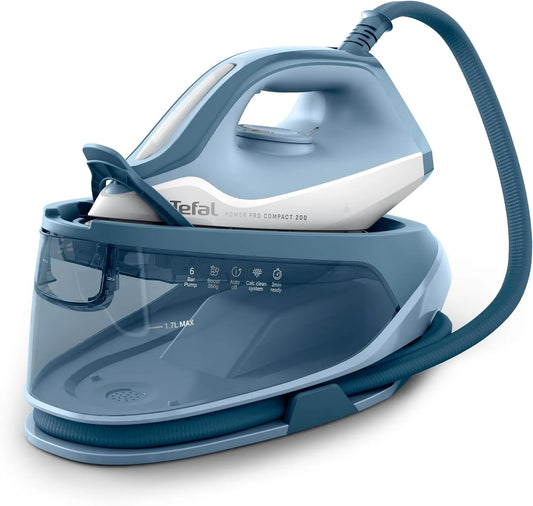 Tefal piastra, ferro da stiro elettrico, 1,7 L, 2400 W, 120 g, 360 g, ampio serbatoio, vapore, bianco