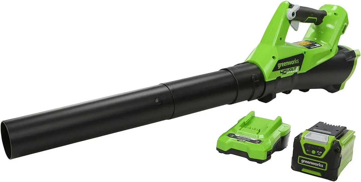 G40ABK2 2Ah Batterie, Chargeur, 40 V, 11,05 m, senza fili, Greenworks