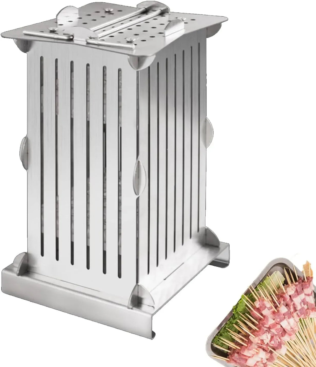 Macchina per Spiedini, professionale, rimovibile, acciaio inox, per Realizzare Spiedini di Tofu in Acciaio Inossidabile