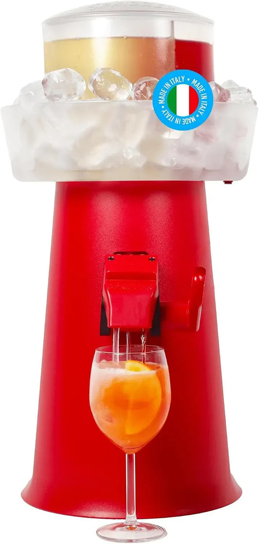 Contenitore, Dispenser, Erogatore, Batterie, 3 L, rosso, per lo Spritz