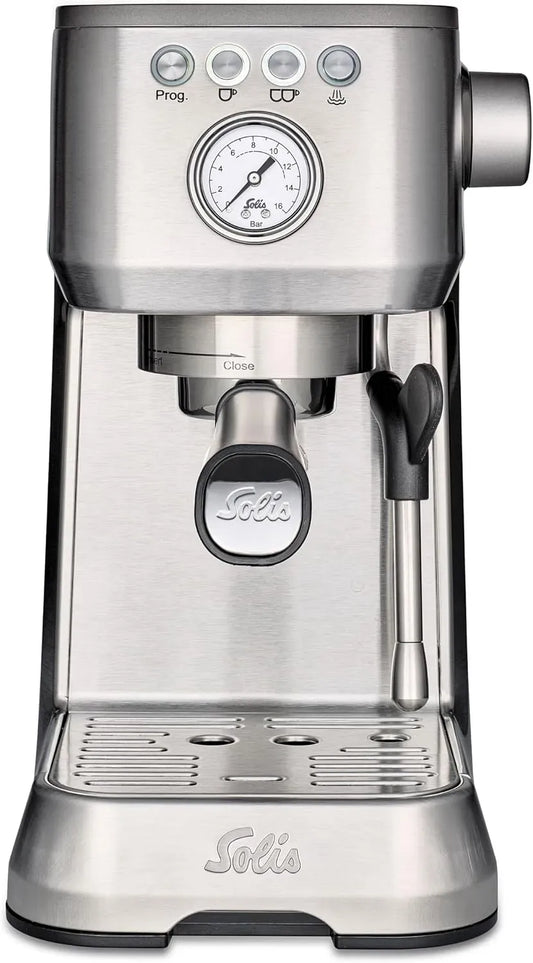 Macchina da caffè automatica, 1.7 L, acciaio inox, argento, 15 Bar