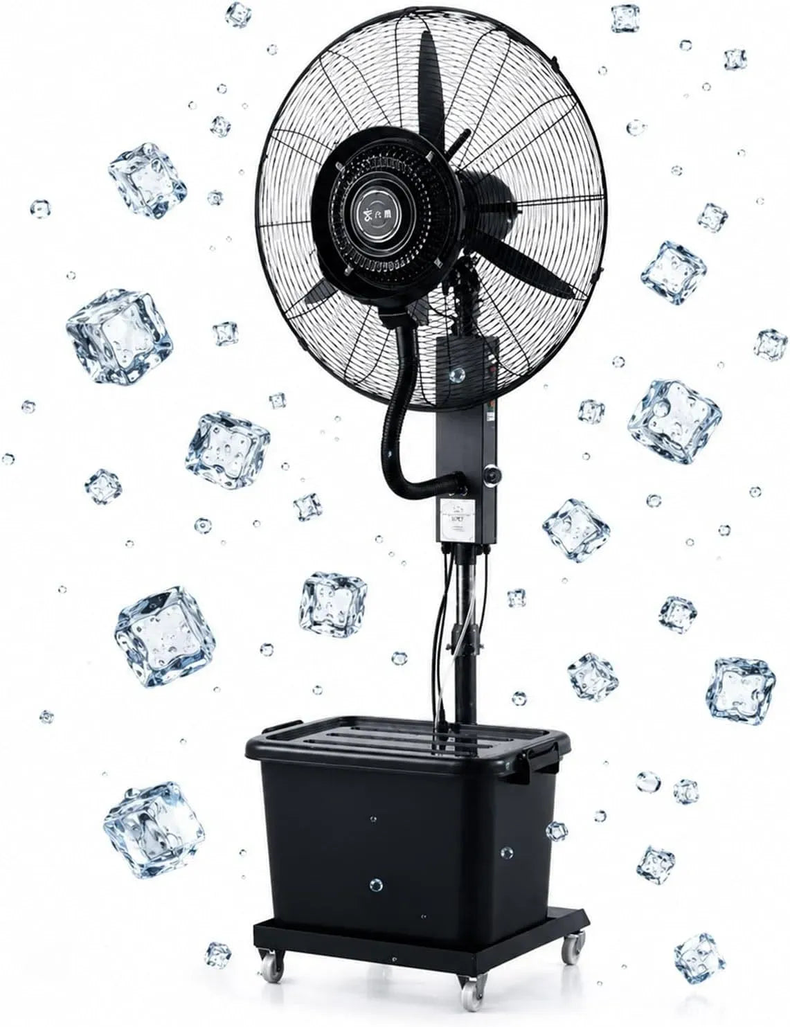 Ventilatore, 42 L, 3 velocità, ampio serbatoio, Bar