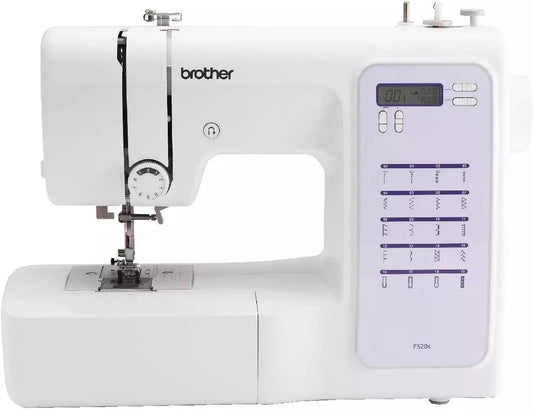 Brother FS20S Macchina da cucire, macchina per cucito elettrica, bianco, per principianti