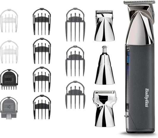 rasoio, senza fili, per barba, Super-X, rasoio multiuso in metallo 15 in 1